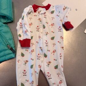 Kissy Kissy White and Red Baby Onesie
